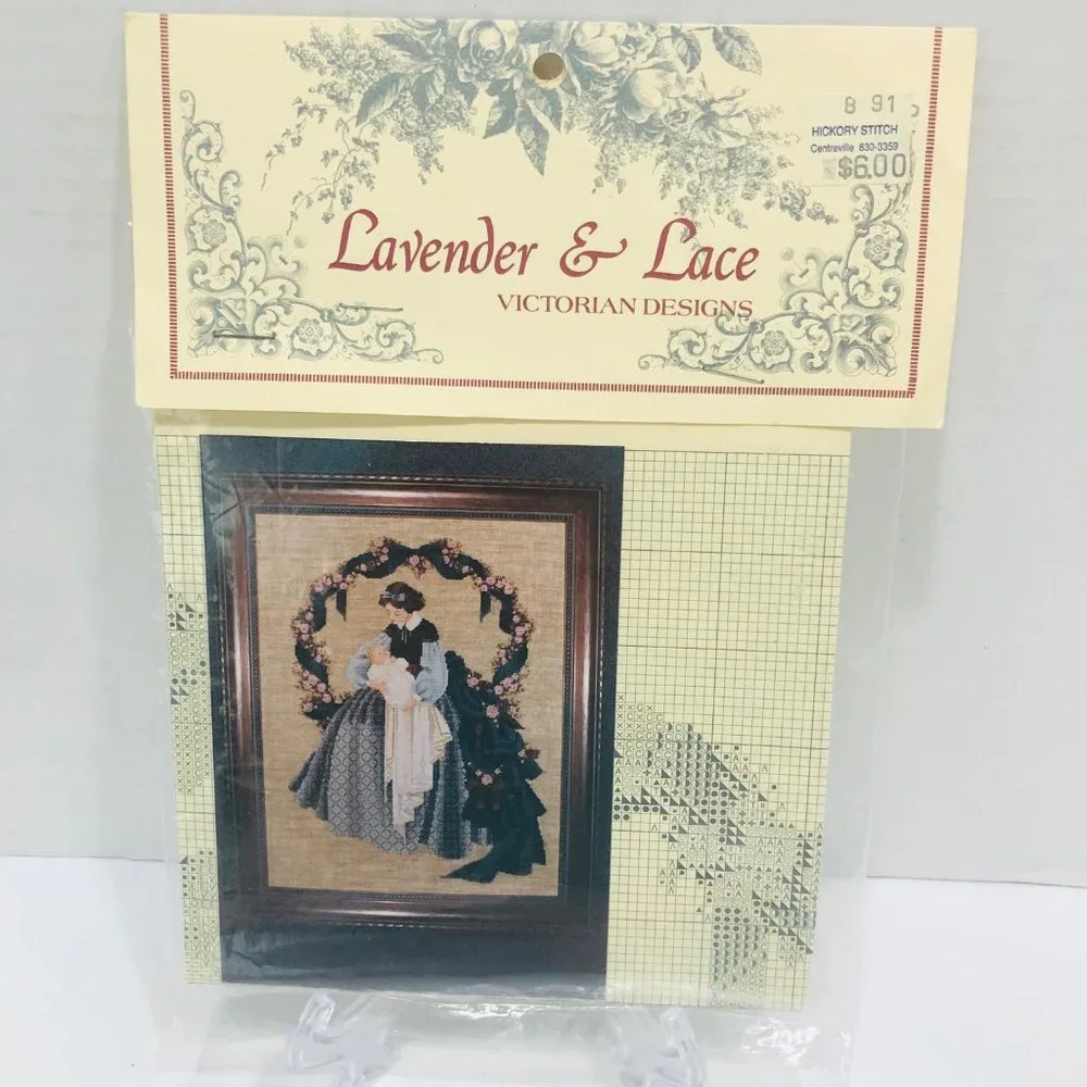 NEW Lavender & Lace Cross Stitch Pattern #14 SWEET DREAMS Marilyn Leavitt Imblum